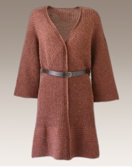 Chunky Knit Belted Cardigan