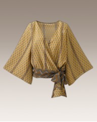 Kimono Wrap Sleeve Blouse