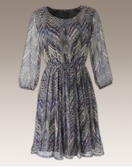 Chevron Print Dress