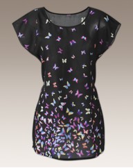 Butterfly Print Blouse