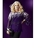 Cobalt Print Blouse