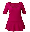 Peplum Jersey Top