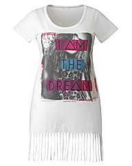Fringe Tassel Jersey Top