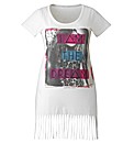Fringe Tassel Jersey Top