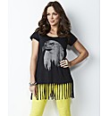 Fringe Tassel Jersey Top