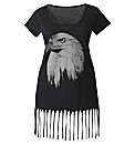 Fringe Tassel Jersey Top
