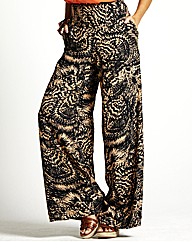 Print Palazzo Trousers Length 30in