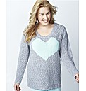 Chunky Knit Heart Jumper