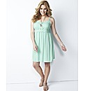 Lace Front Tunic Dress