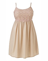 Lace Front Tunic Dress