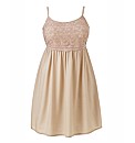 Lace Front Tunic Dress