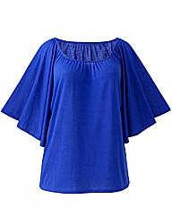 Cape Style Jersey Top
