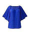 Cape Style Jersey Top