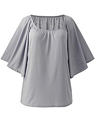 Cape Style Jersey Top