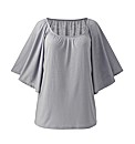 Cape Style Jersey Top