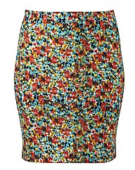Ditsy Print Tube Skirt Length 19in