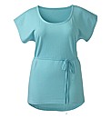 High Low Hem Top with Tie Belt