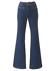 Stretchy Flared Jeans 31in