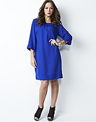 Scallop Hem Dress