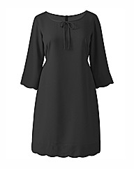 Scallop Hem Dress