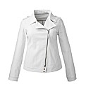 Stretch Cotton Twill Biker Jacket