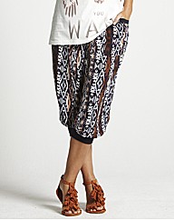 Crop Printed Harem Pants