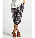 Crop Printed Harem Pants