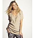 Fringe Front Knitted Jumper