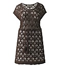 Knitted Tunic Dress with Tie Belt