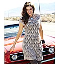 Knitted Tunic Dress with Tie Belt