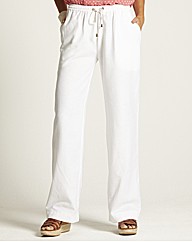 Linen Trousers with Drawstring Waist