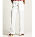 Linen Trousers with Drawstring Waist