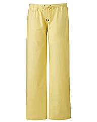 Linen Trousers with Drawstring Waist