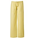 Linen Trousers with Drawstring Waist