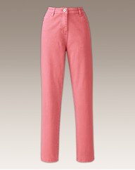 Coral Coloured Skinny Jeans 30in