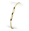 Sapphire & Diamond Accent Bracelet
