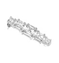 Silver-Plated Cubic Zirconia Booch