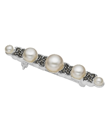 Marcasite & Freshwater Pearl Brooch