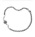 Silver-Plated Diamond Cluster Bracelet