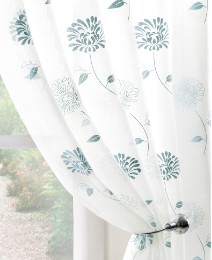Carnation Curtain Range Voile Panel