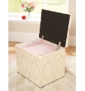 Damask Storage Stool