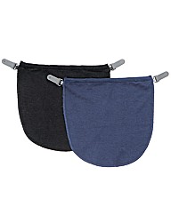 Modesty Panel Pack of 2 Navy/Black