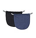 Modesty Panel Pack of 2 Navy/Black