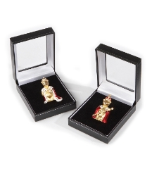 Hand Enamelled Teddy Brooch