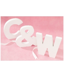 White Painted Signature Letters 10in