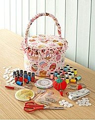 Cupcake Sewing Tub and Large Sewing Pack