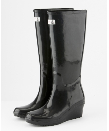 Wedge Welly Flex Black