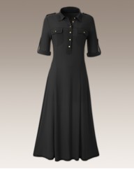 Jersey Shirt Dress 45in