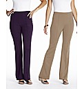 2 Pack of Trousers Length 27in