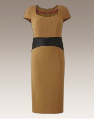 MAGISCULPT PU Trim Dress 41in